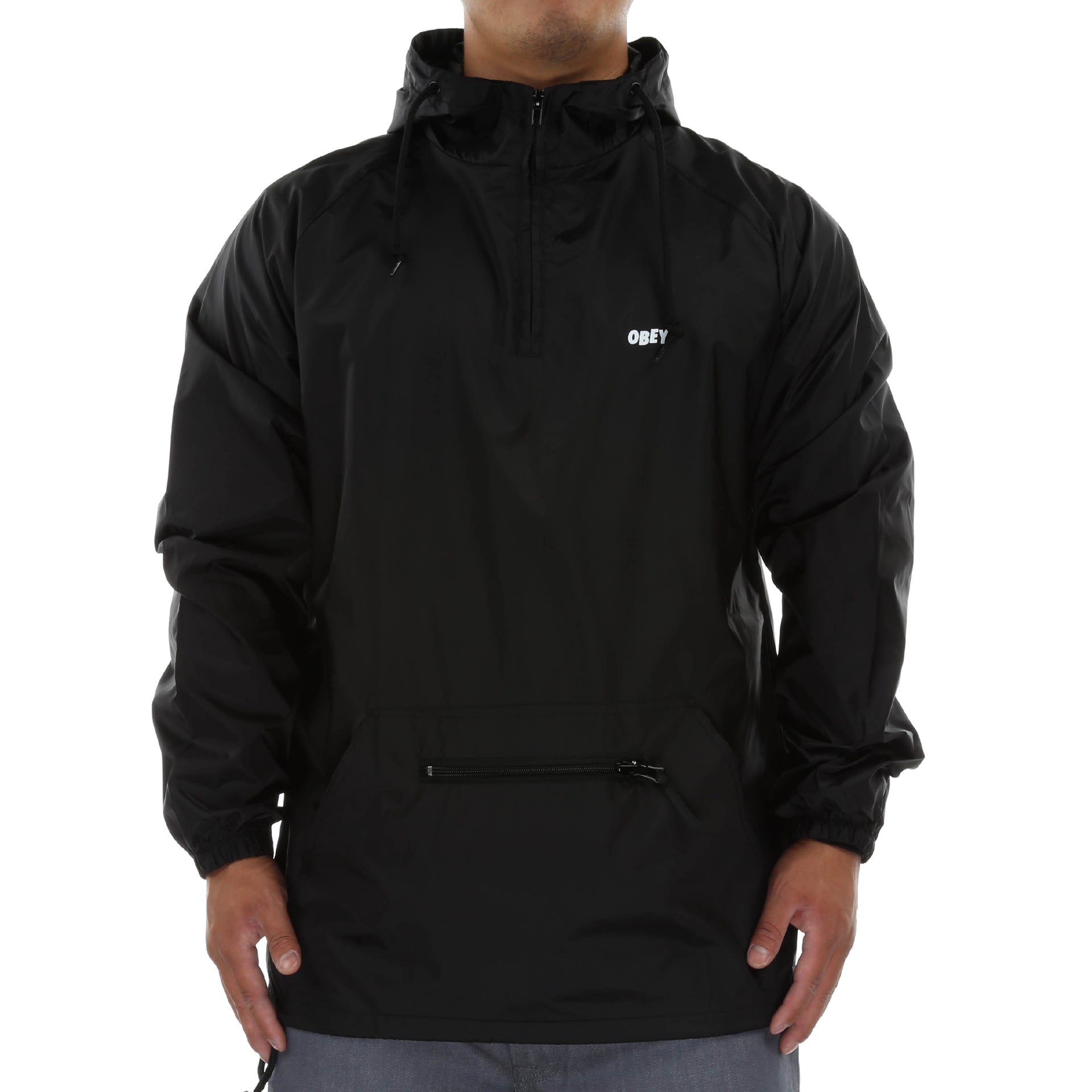 Obey Screamer Anorak Jacket - Black - New Star