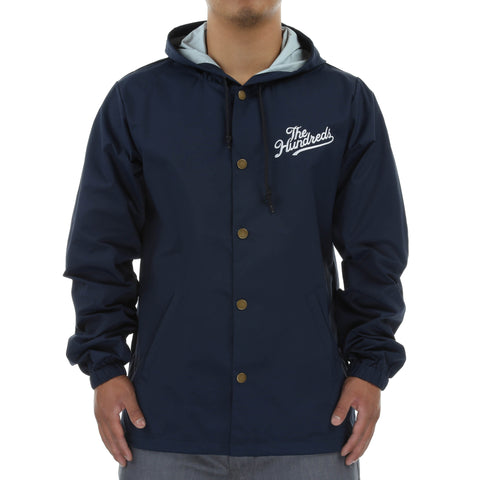 The Hundreds Slant Tail Hooded Jacket - Navy