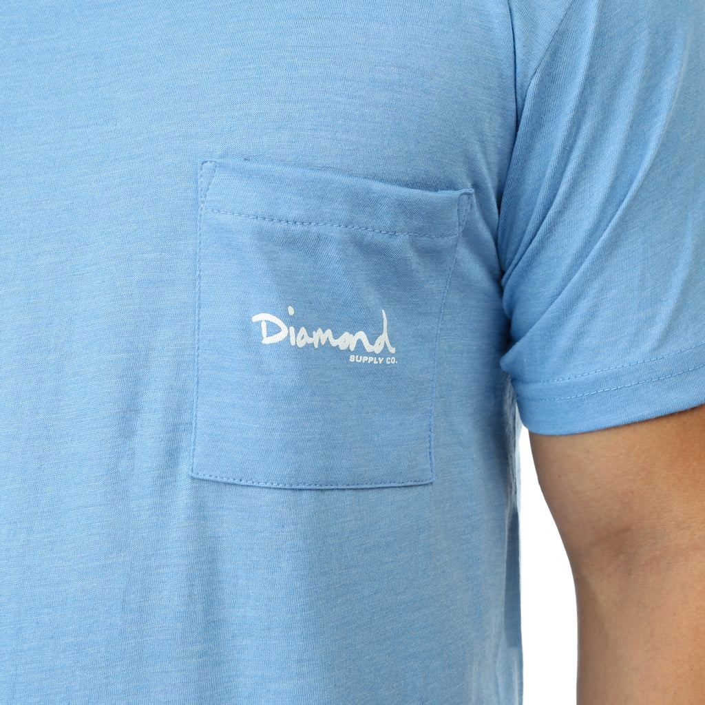 Diamond Supply Co Mini OG Script Pocket Tee - Slate