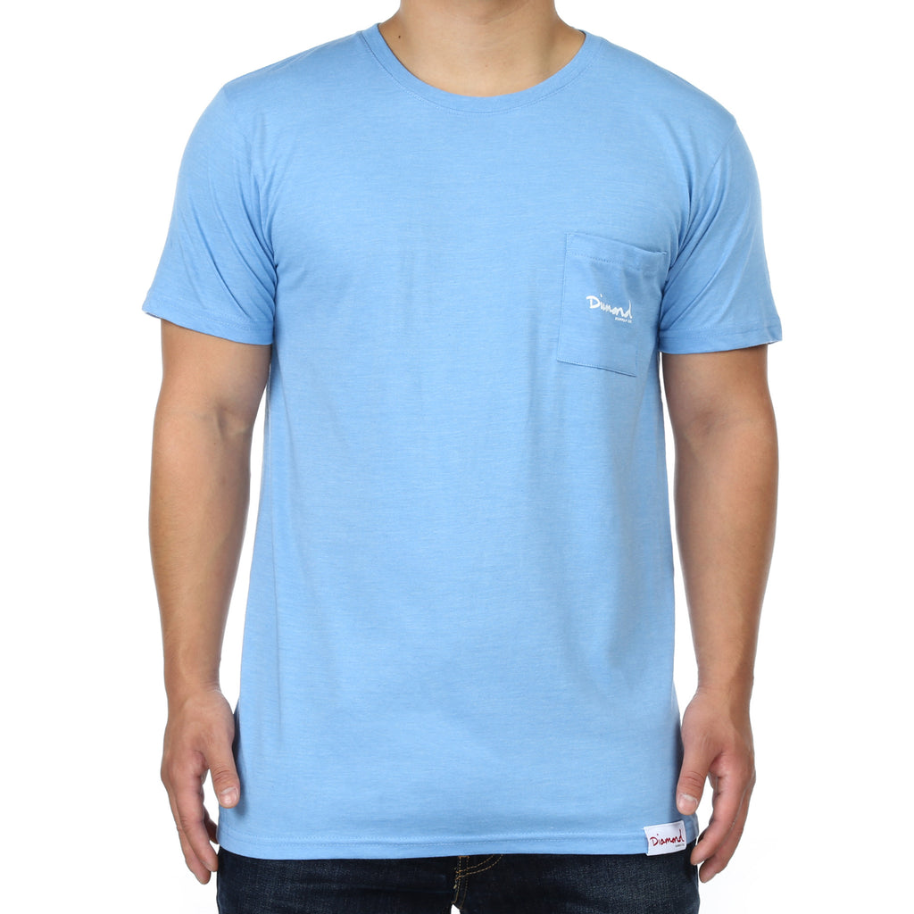 Diamond Supply Co Mini OG Script Pocket Tee - Slate