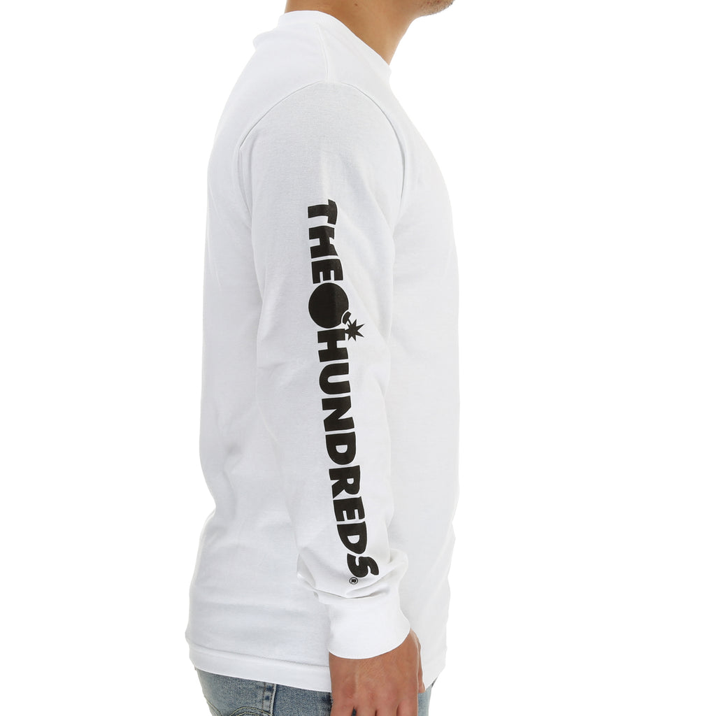 The Hundreds Solid Bomb Crest LS Tee - White