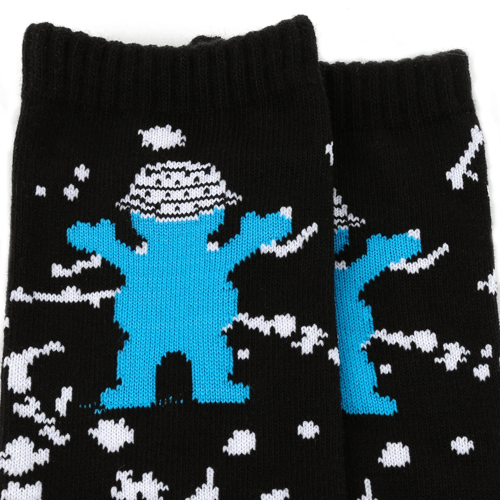 Grizzly Splatter Sock - Black