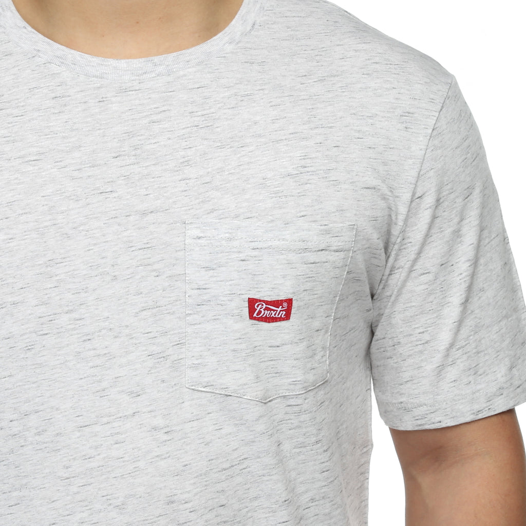Brixton Stith Pocket Tee - Heather Stone