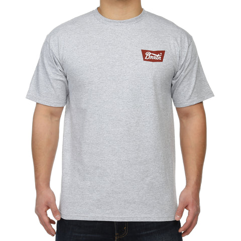 Brixton Stith Standard Tee - Heather Grey