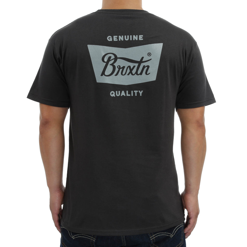Brixton Stith S/S Standard Tee - Washed Black