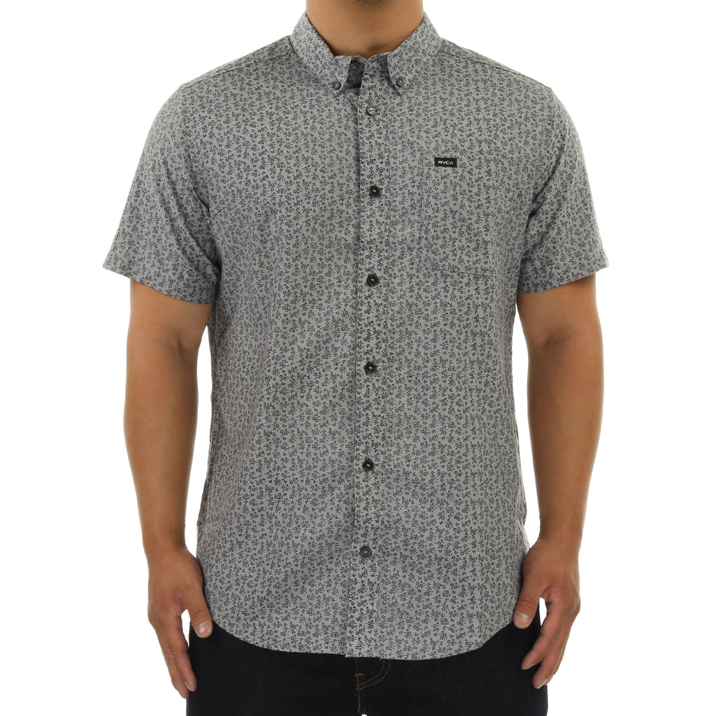 RVCA That'll Do Floral S/S Button Up - Pavement