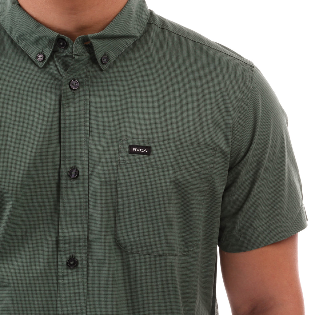 RVCA That'll Do Micro S/S Button Up - Green Ivy