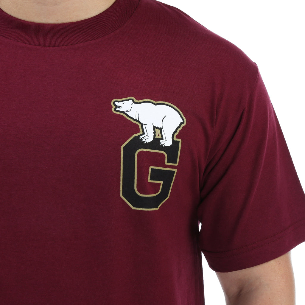 Grizzly Topsider Tee - Burgundy