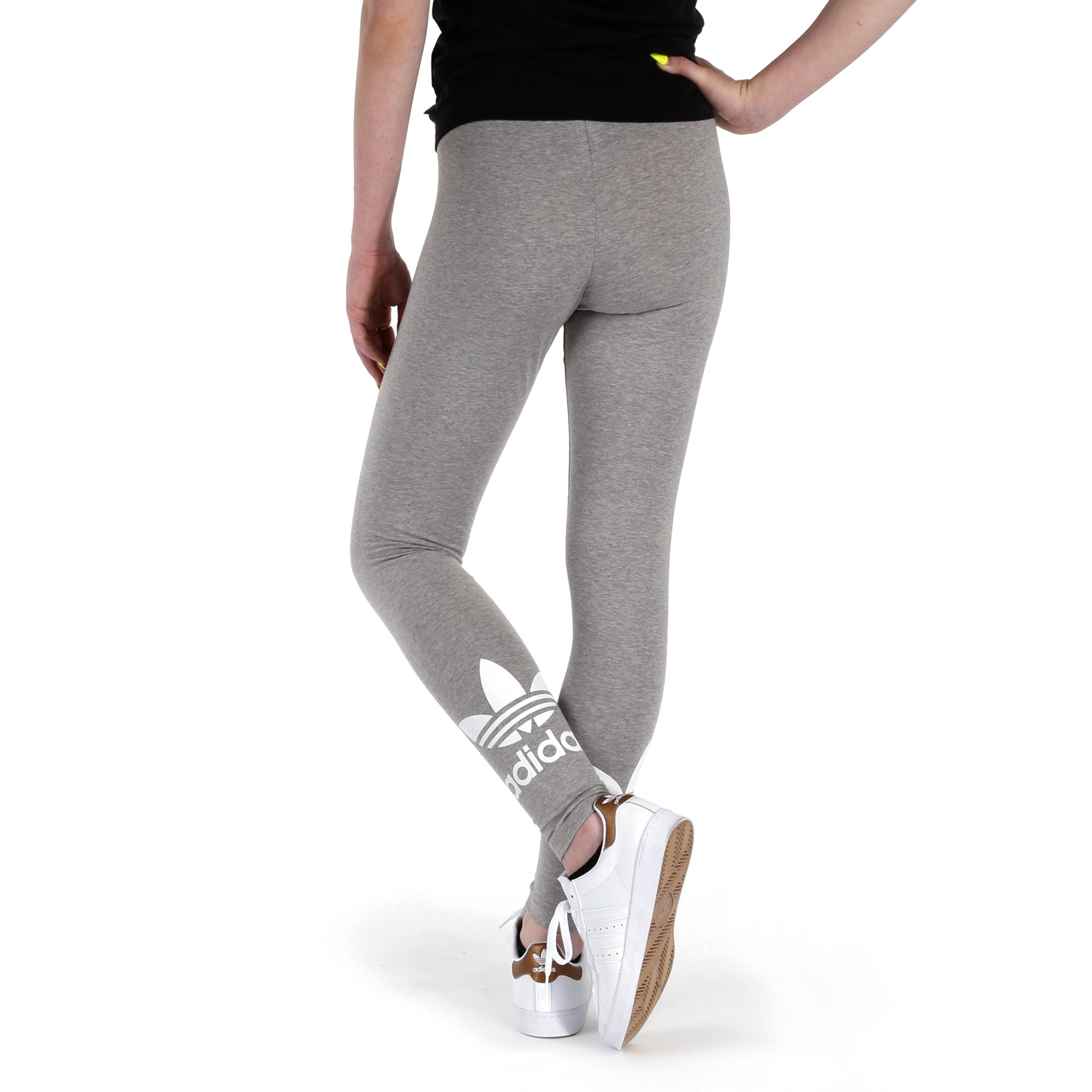 New! XS or L Womens Adidas Originals Trefoil Logo Leggings Black F82694 |  eBay