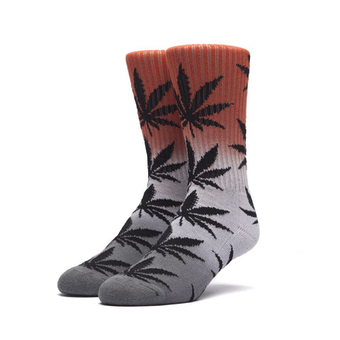 Huf Tri-Fade Plantlife Crew Socks - Infrared/Grey/Black