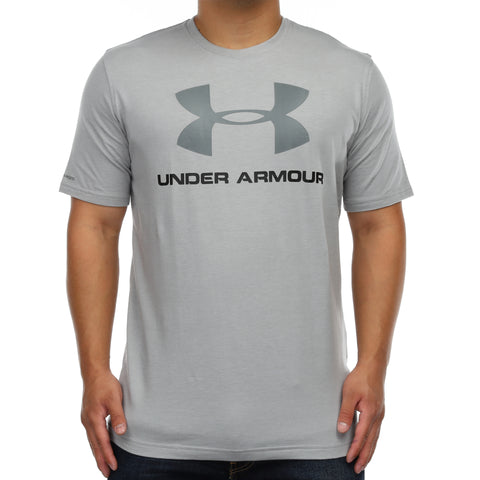 Under Armour Sportstyle Logo Tee - True Grey Heather