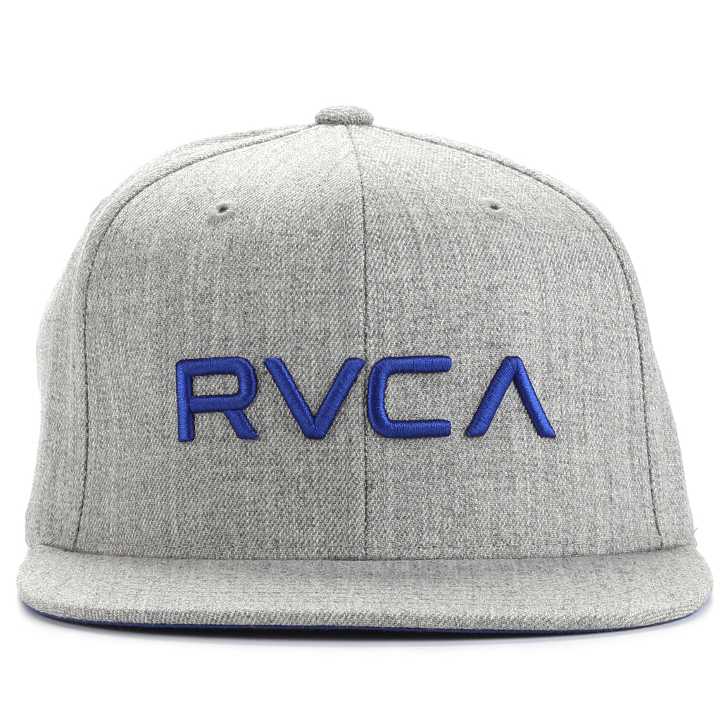 RVCA Twill Snapback - Heather Grey/Royal