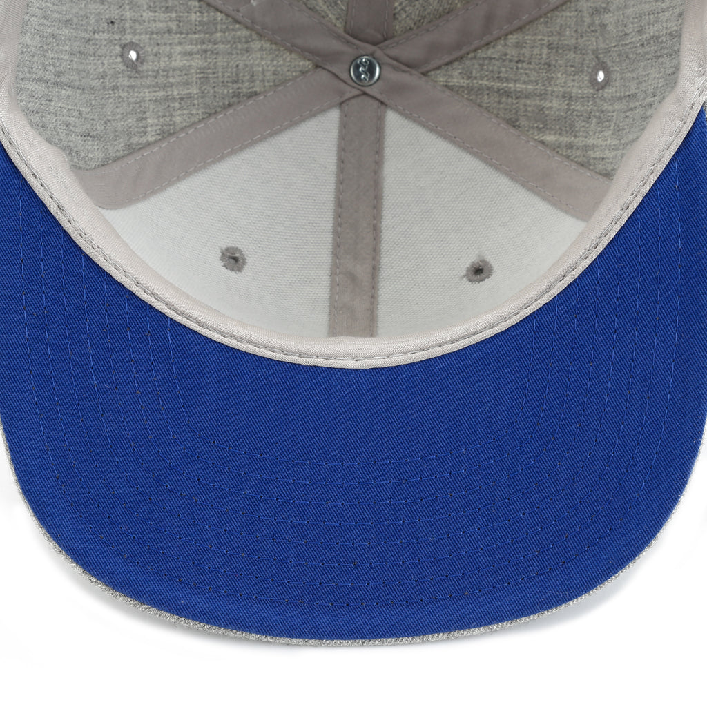 RVCA Twill Snapback - Heather Grey/Royal