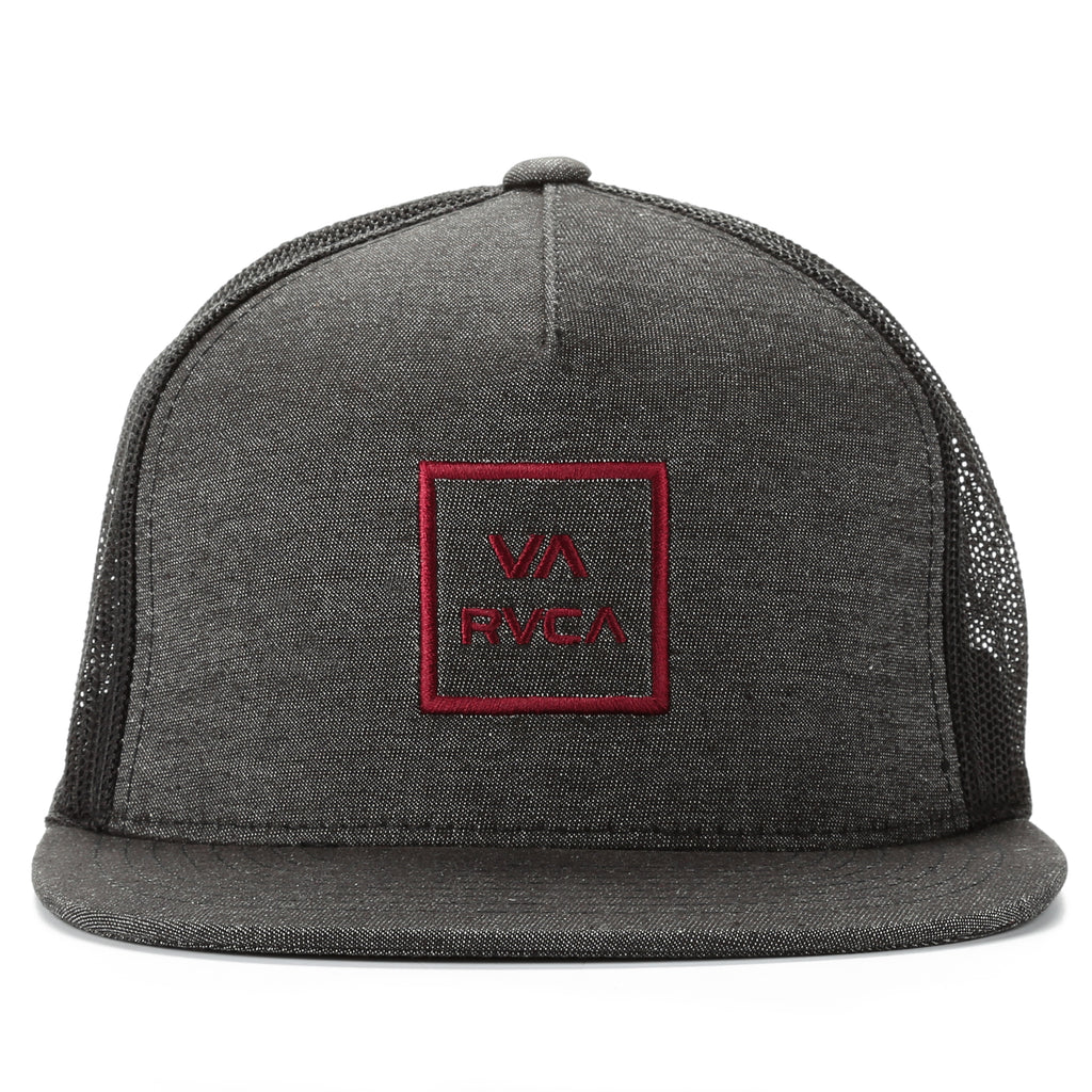 RVCA VA All The Way Trucker Hat - Black Heather