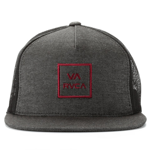 RVCA VA All The Way Trucker Hat - Black Heather
