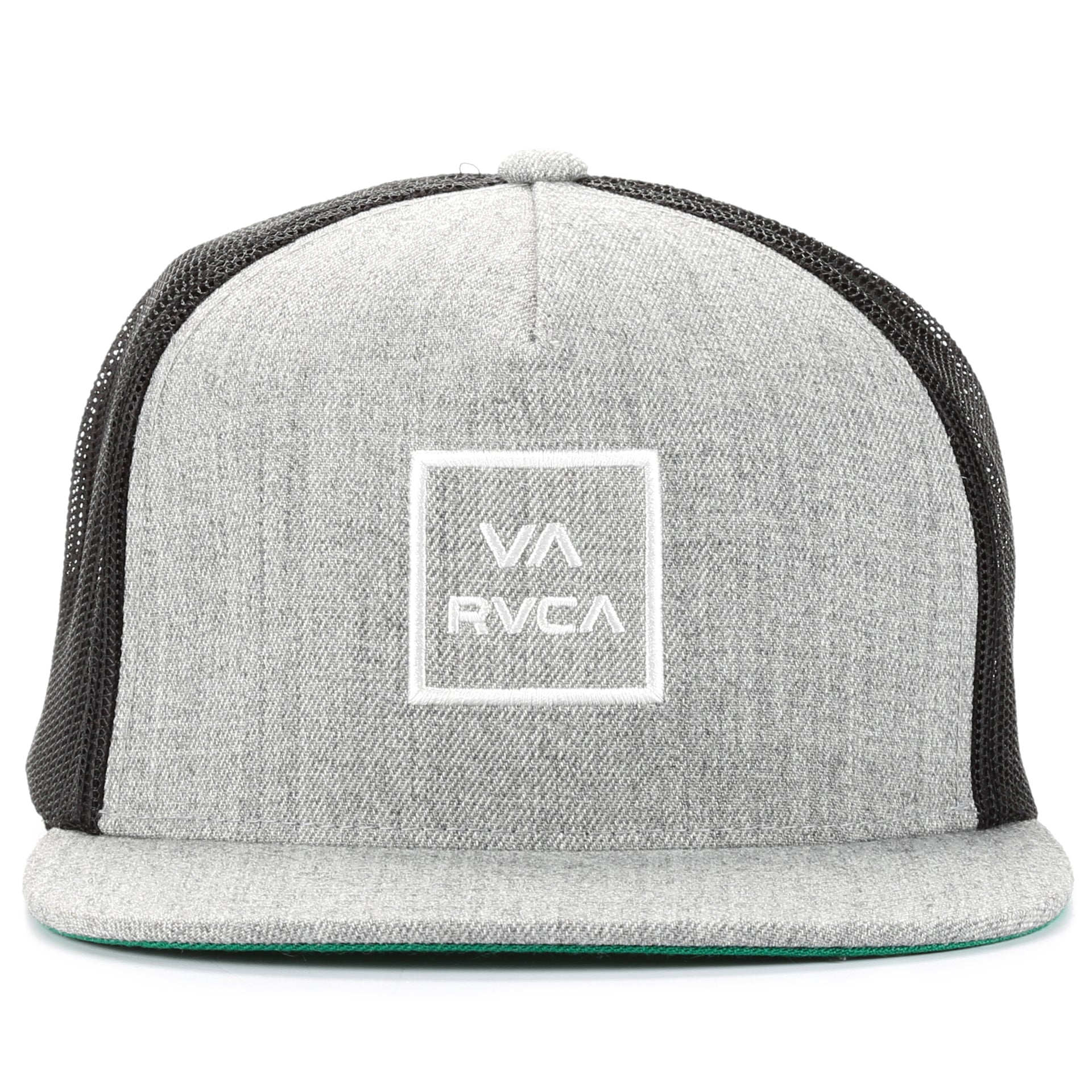 RVCA Stripes Trucker Hat - Men's Hats in Light Grey