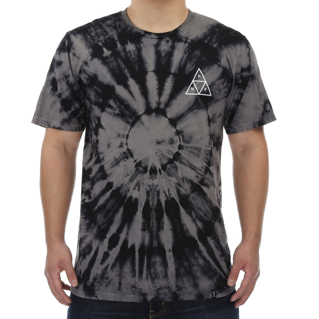 Huf Washed Triple Triangle Tee - Black