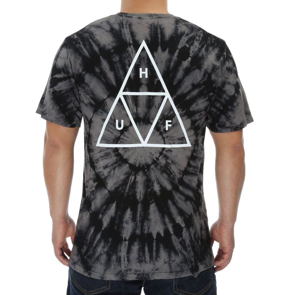 Huf Washed Triple Triangle Tee - Black