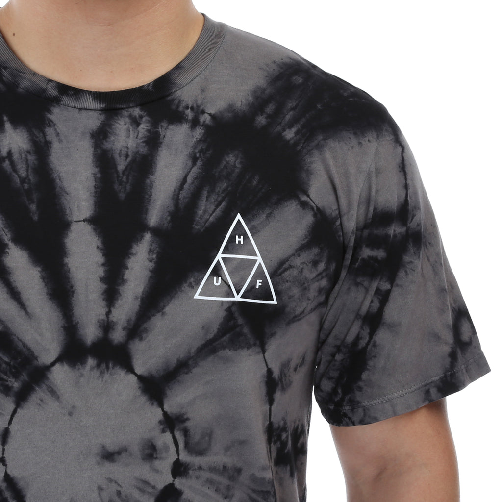 Huf Washed Triple Triangle Tee - Black