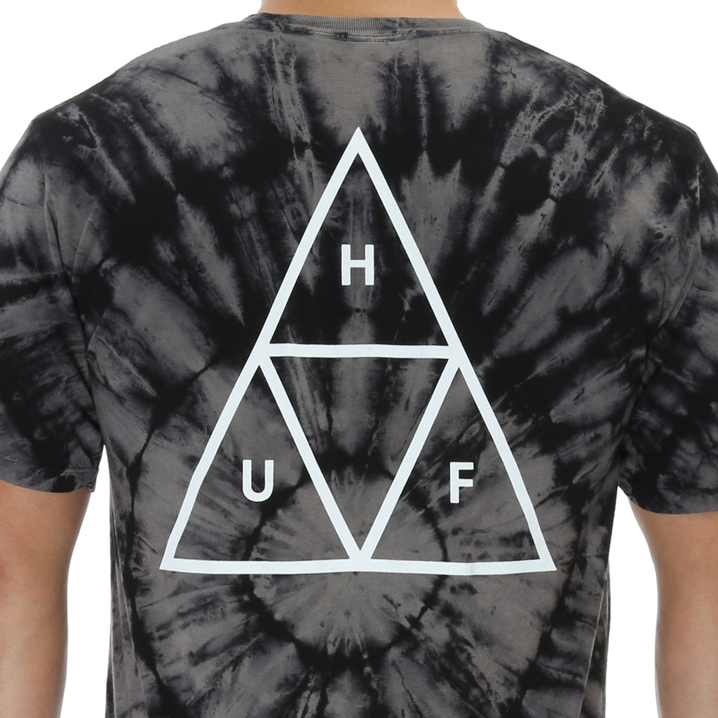 Huf Washed Triple Triangle Tee - Black
