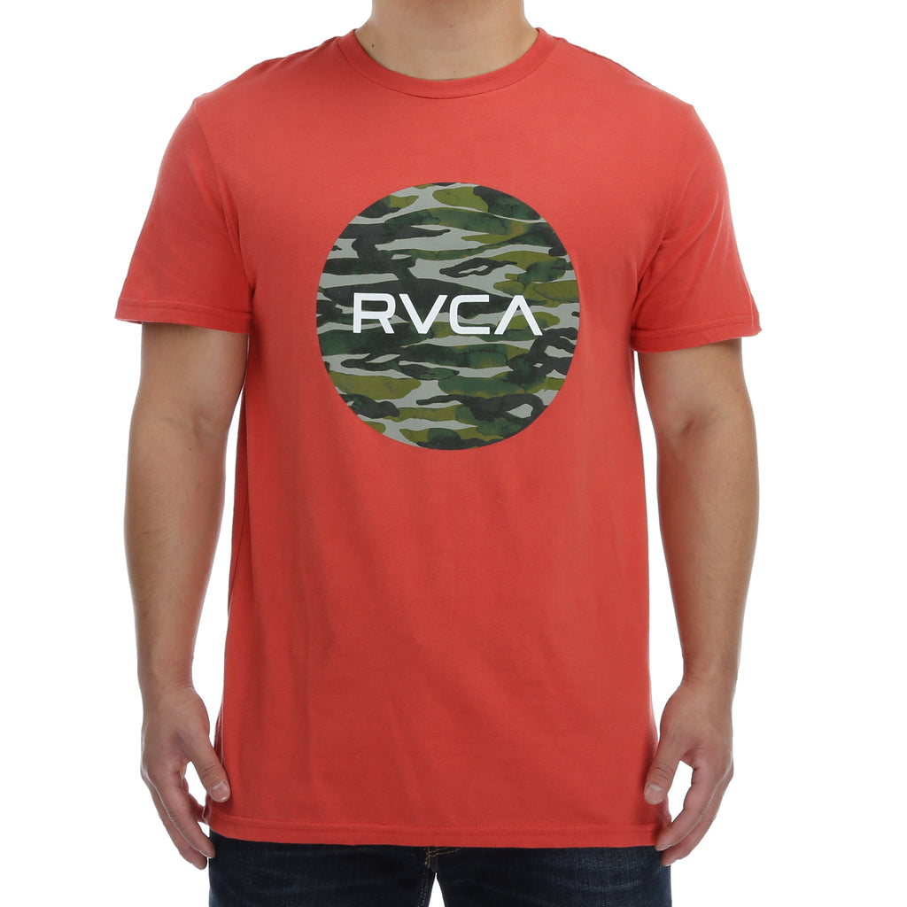 RVCA Water Camo Motors T-Shirt - Baked Apple