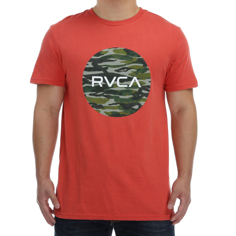 RVCA Water Camo Motors T-Shirt - Baked Apple