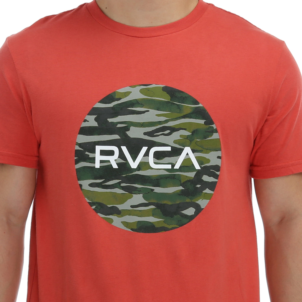 RVCA Water Camo Motors T-Shirt - Baked Apple