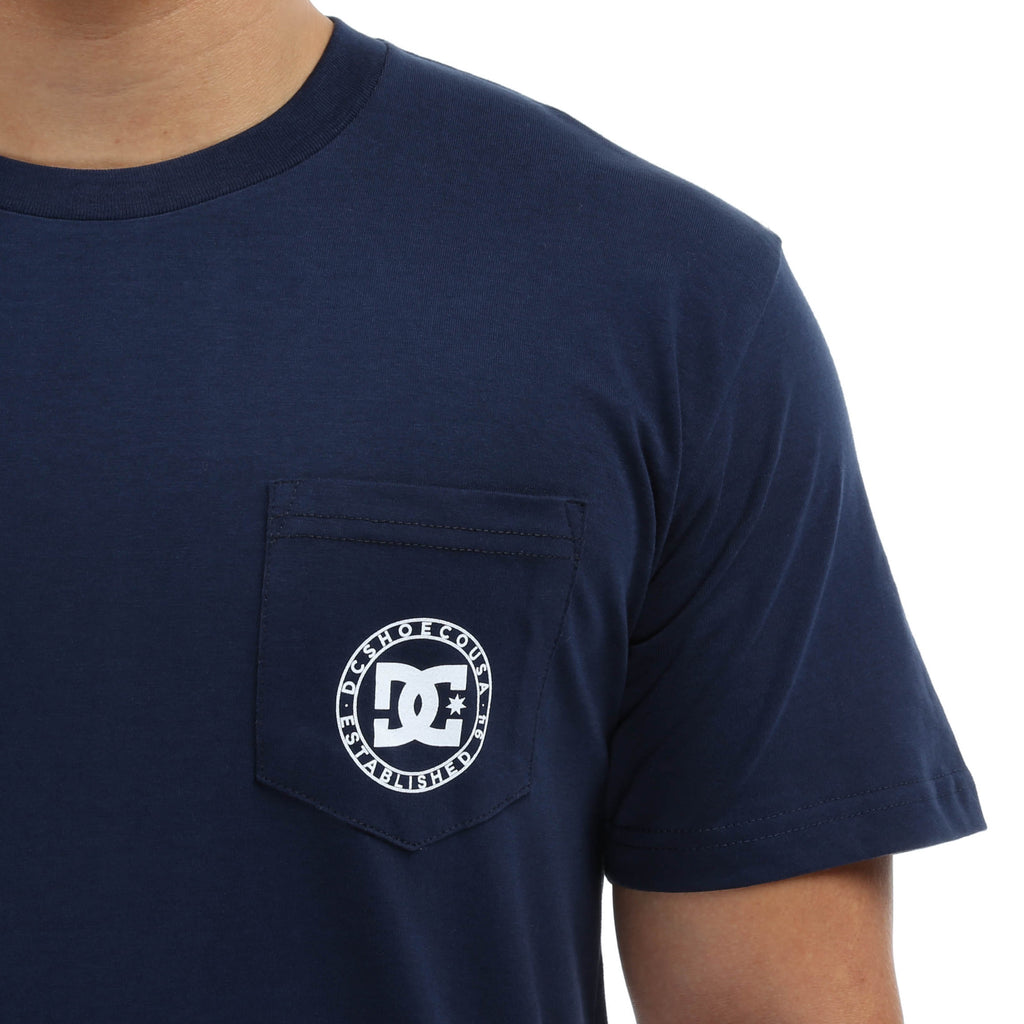 DC Wheel of Steelo Pocket Tee - Dark Indigo