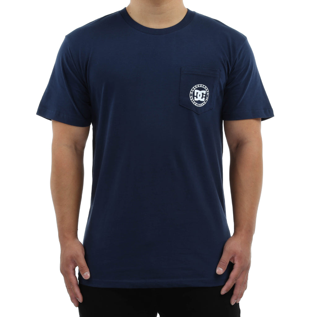 DC Wheel of Steelo Pocket Tee - Dark Indigo