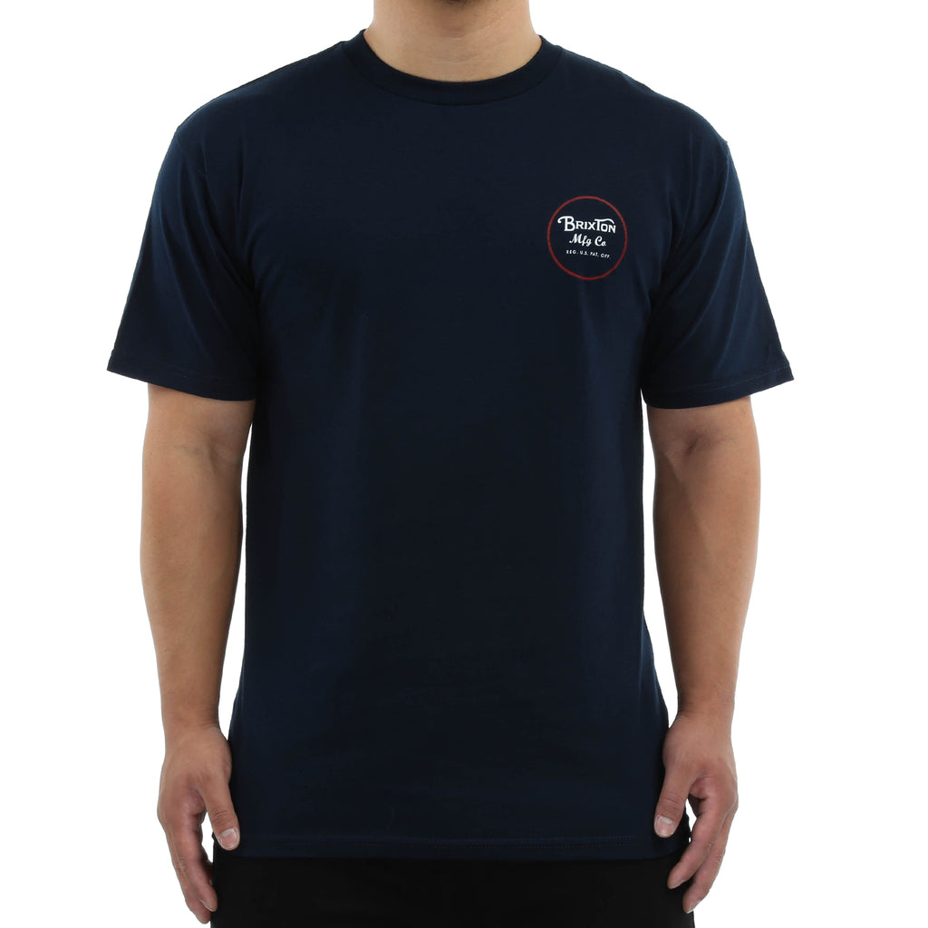 Brixton Wheeler 2 S/S Standard Tee - Navy