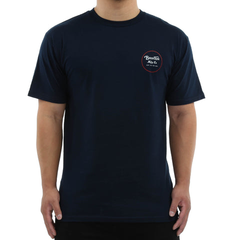 Brixton Wheeler 2 S/S Standard Tee - Navy