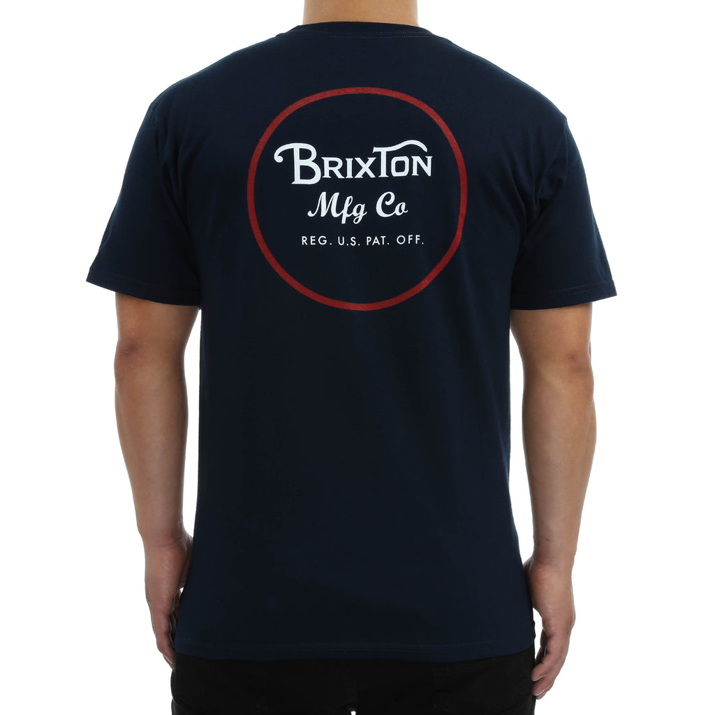 Brixton Wheeler 2 S/S Standard Tee - Navy