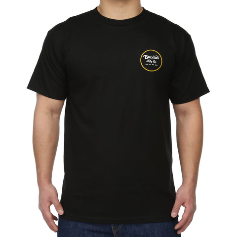 Brixton Wheeler Standard Tee - Black