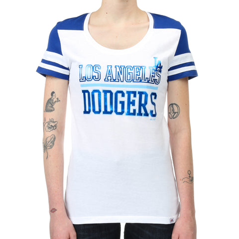 Majestic Dodgers Overwhelming Victory Tee - White