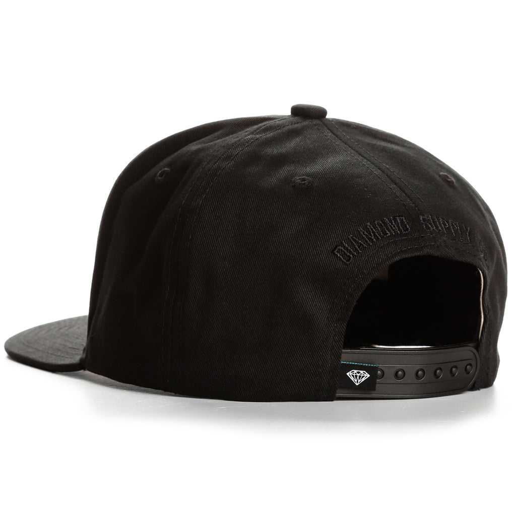 Diamond Un Polo Snapback - Black