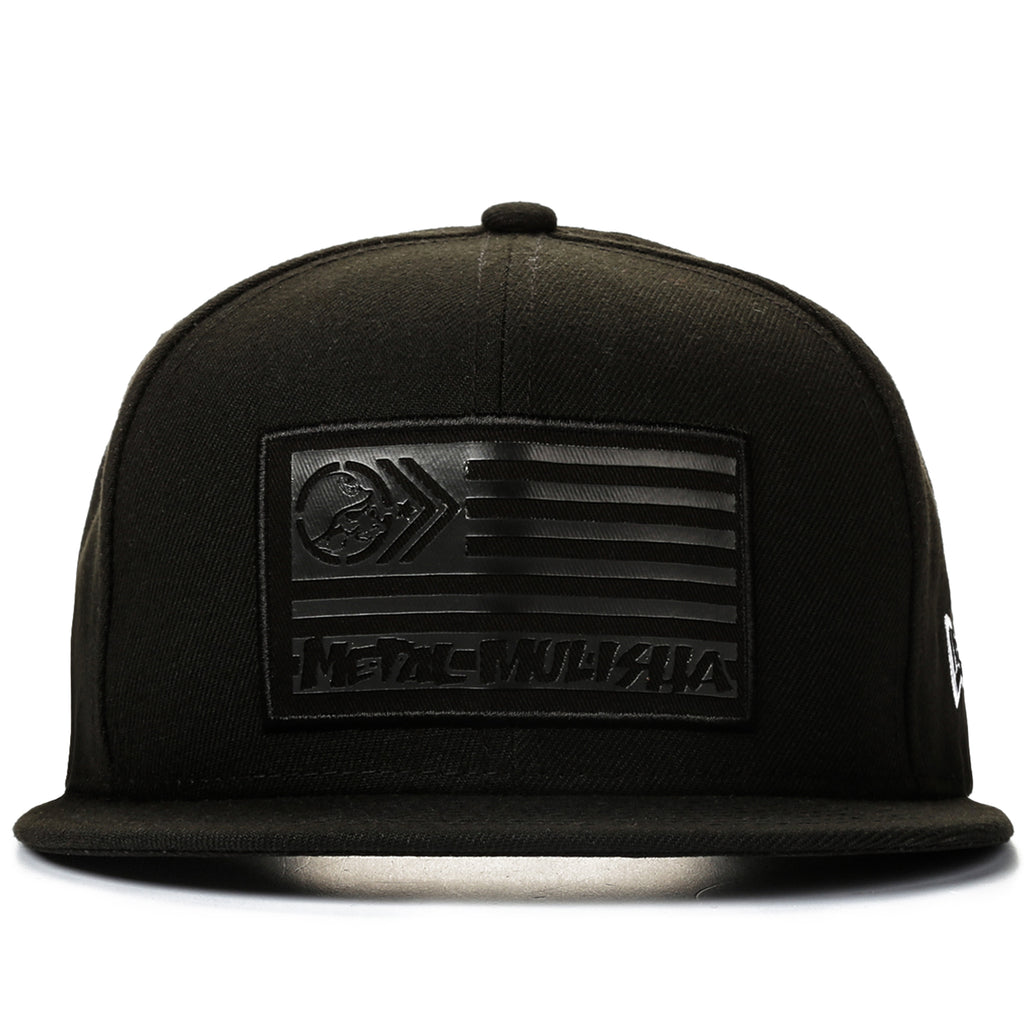 Metal Mulisha American Snapback Hat - Black / Black