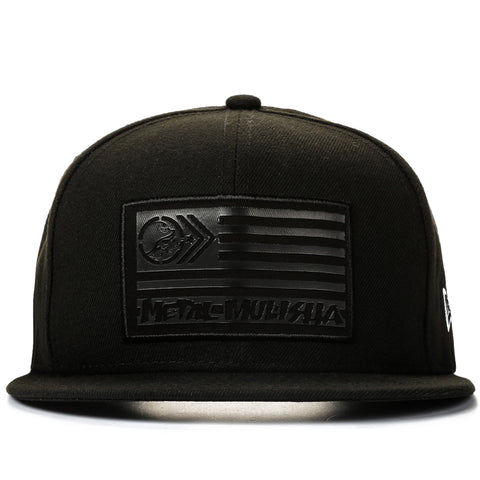 Metal Mulisha American Snapback Hat - Black / Black