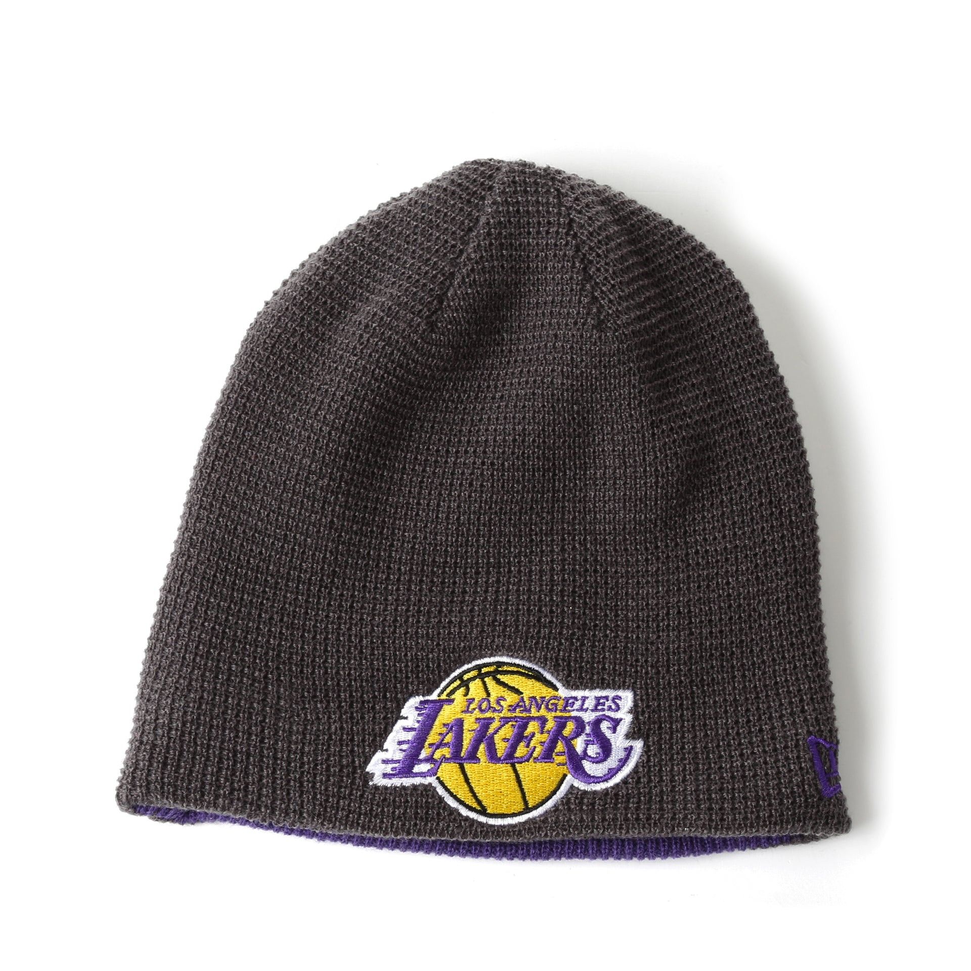 New Era Basic Team Beanie - Los Angeles Lakers/Charcoal/Purple - New Star