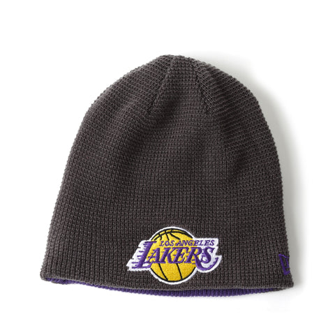 New Era Basic Team Beanie - Los Angeles Lakers/Charcoal/Purple