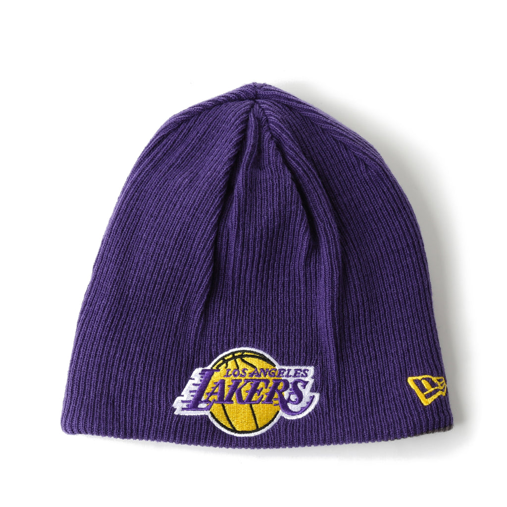 New Era Basic Team Beanie - Los Angeles Lakers/Charcoal/Purple