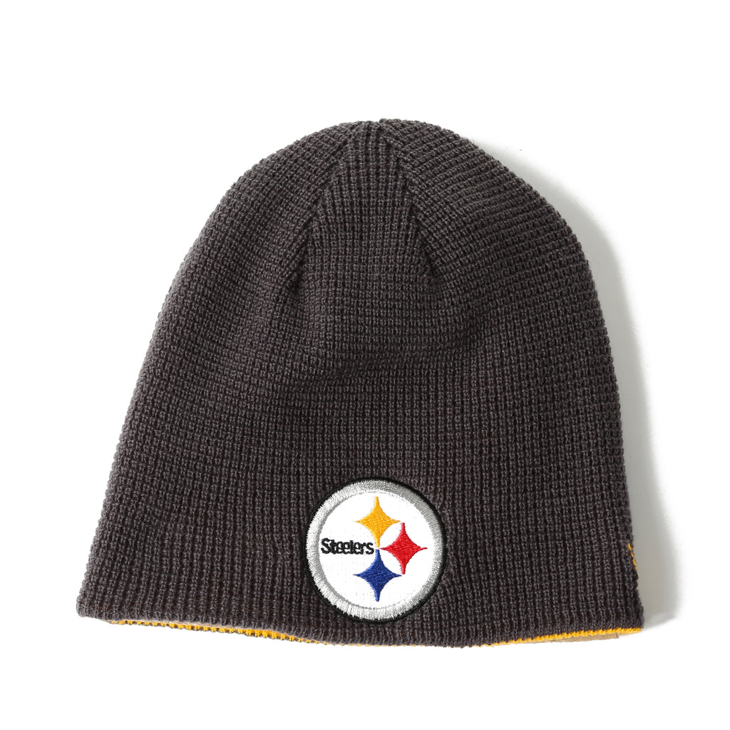 New Era Basic Team Beanie - Pittsburgh Steelers/Charcoal/Yellow