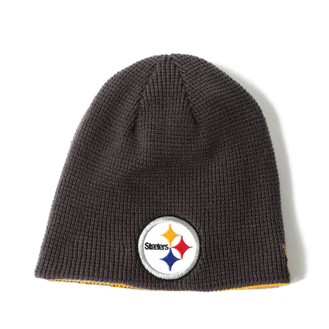 New Era Basic Team Beanie - Pittsburgh Steelers/Charcoal/Yellow