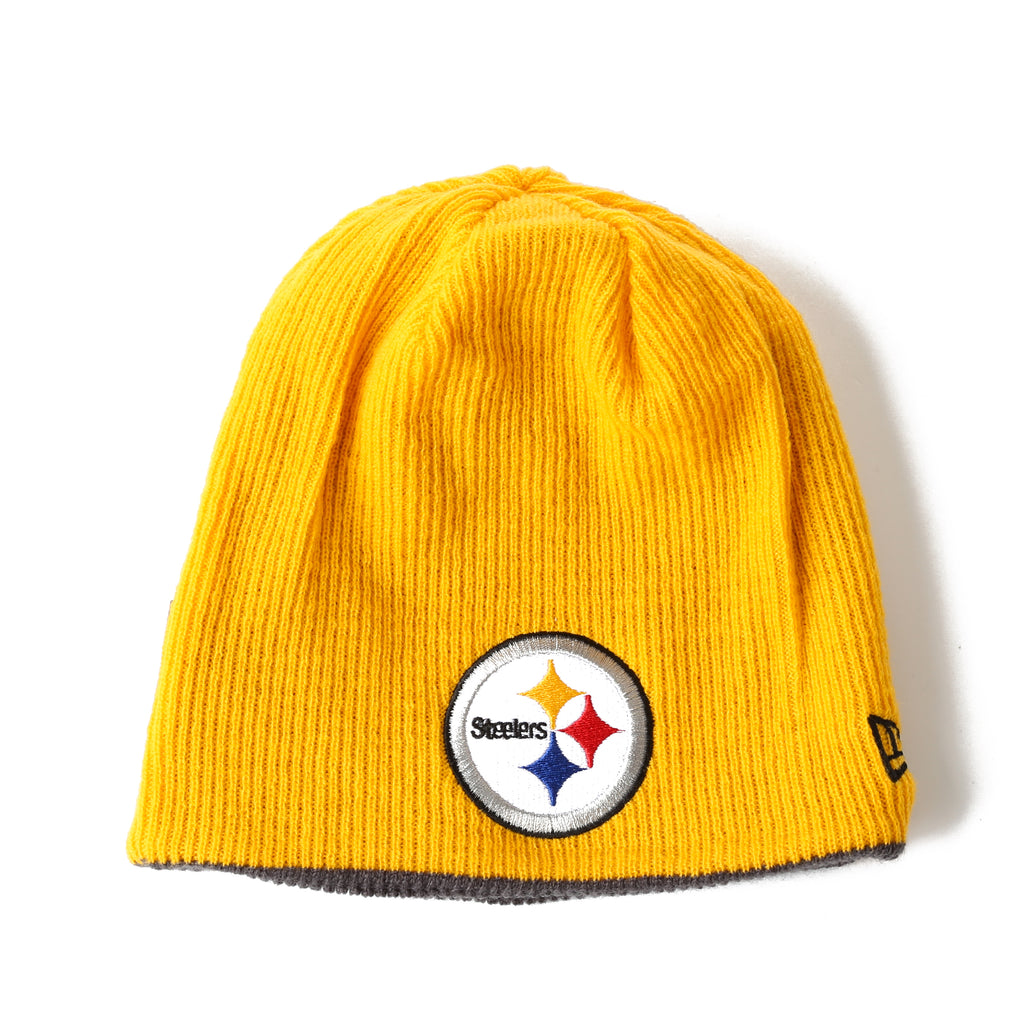 New Era Basic Team Beanie - Pittsburgh Steelers/Charcoal/Yellow