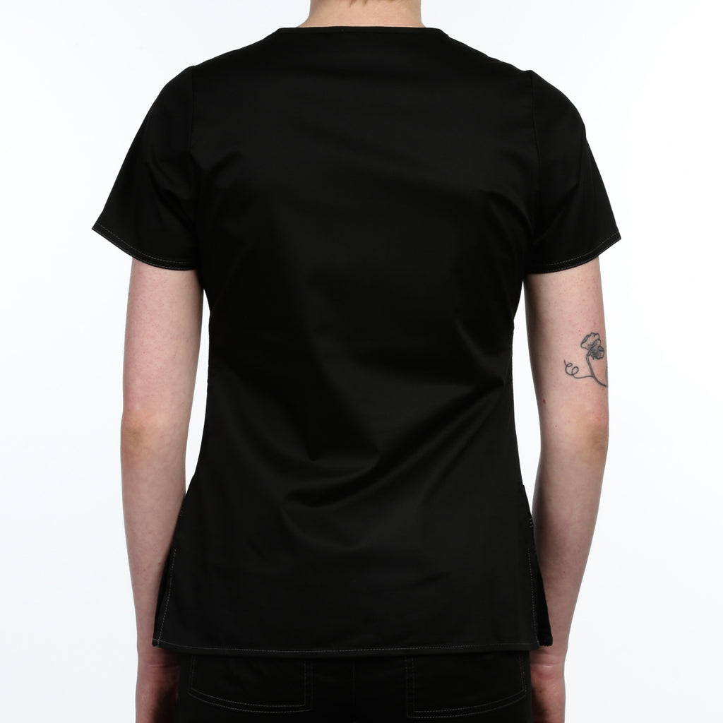 Dickies "Youtility" Jr. Fit Mock Wrap Top - Black