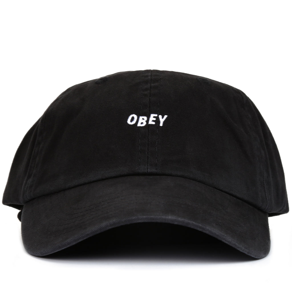 Obey Jumble Bar II 6 Panel Hat - Black