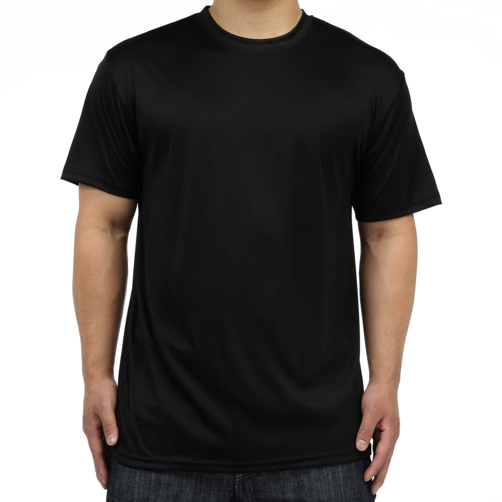 New Star Polyester Crew S/S Tee - Black