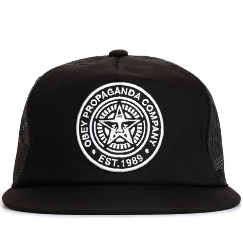 Obey Established 89 Trucker - Black