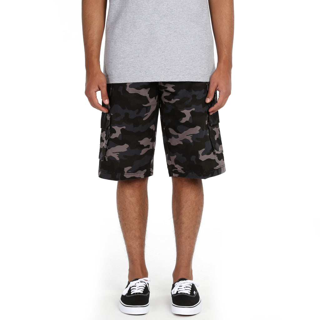 Triveni Cargo Shorts - Black Camo