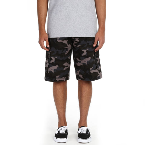 Triveni Cargo Shorts - Black Camo