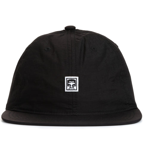 Obey Half Face 6 Panel Hat - Black